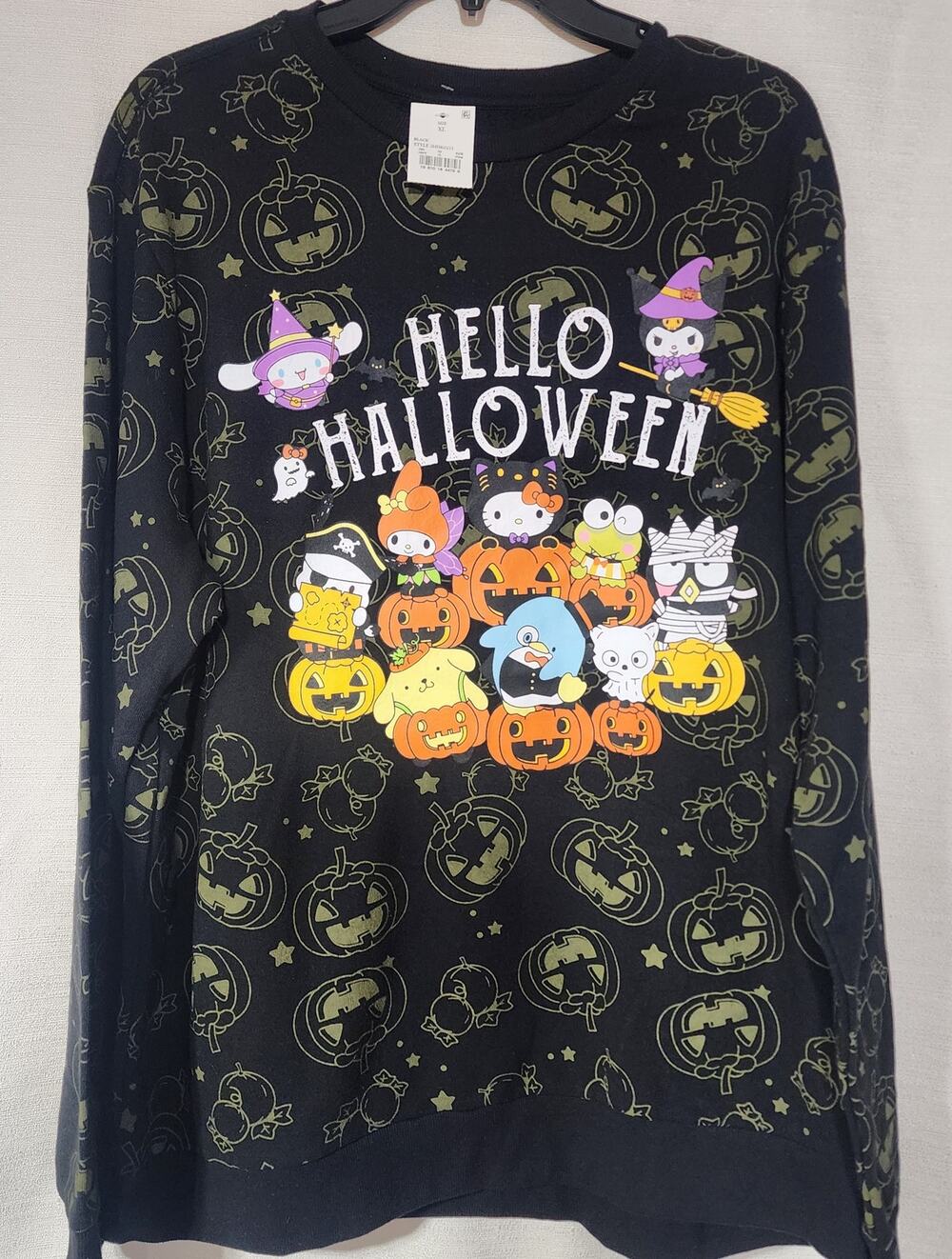 Hello kitty and friends ''Hello Halloween'' sweatshirt size XL